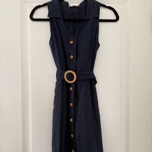 Mango linen dress